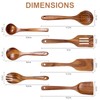 Wooden Kitchen Utensil Set, Wooden Spoons for Cooking, Wooden Utensil