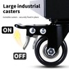 LUBORN Plant Caddy with Wheels, 20'' Heavy Duty Large Metal