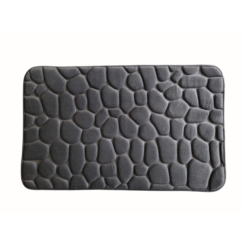 ADOB 91351 Premium Bath Mat, Bathroom Rug, Stone Look, Non-Slip,