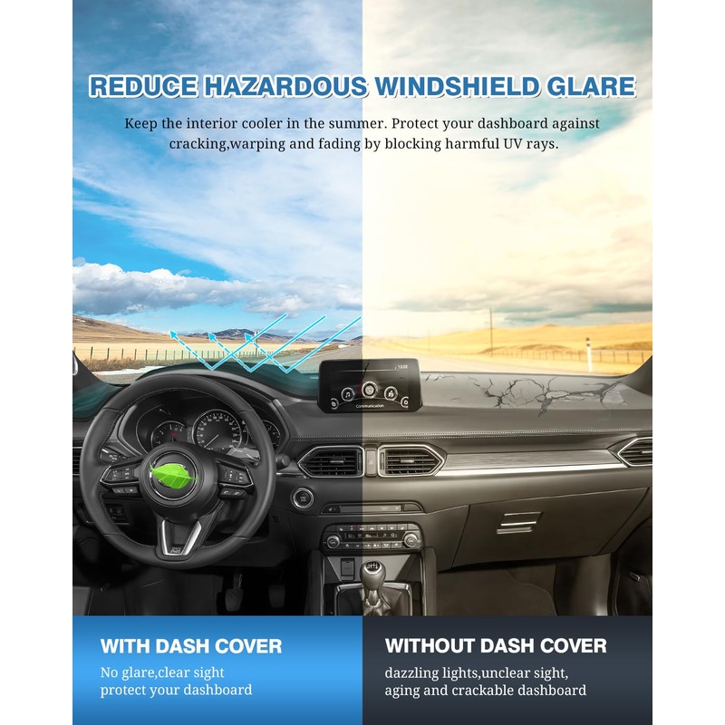 FIILINES - Funda para salpicadero para Mazda CX-5 CX5 2017-2024