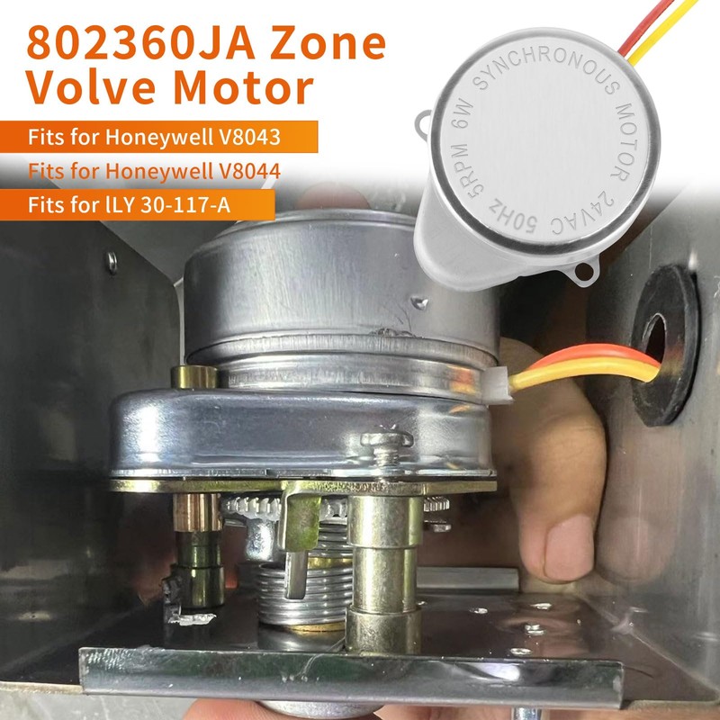 ECHASL 802360JA Zone Valve Motor Replacement, Fits Honeywell V8043/V8044 Solenoid,
