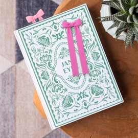 Genuine Fred Page Ties Bow Bookmarks, Set of Two, Pink, Flexible Silicone, Fun Stocking Stuffer, Gift for Book Lovers, Teachers, Back to School Coquette Aesthetic