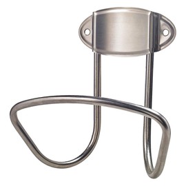 WESTWARD 48PG05 Garden Hose Hanger,SS,11 in W,Silver 48PG05