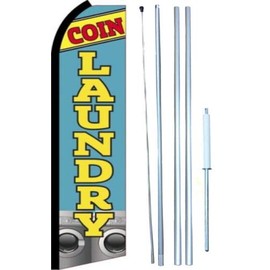 Coin Laundry Swooper Flutter Flag Kit (Partial Sleeve Flag)