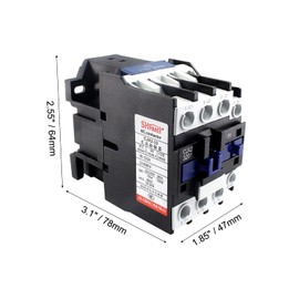 Aracombie AC Contactor CJX2-3201 110V Coil, Rail Motor Controler Rail Mount Contactor