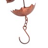 Umbrella Rain Chain Set, 3.28ft Copper Plated Rain Chain for
