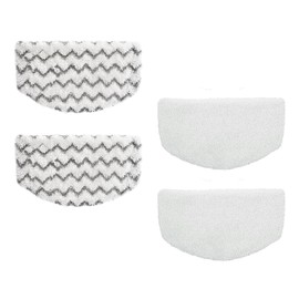 4 Pack Replacement Steam Mop Pads for Bissell Powerfresh Steam Mop 1940 1440 1544 1806 2075 Series, Model 19402 19404 19408 1940a 1940f 1940q 1940t B0006 B0017 Washable Reusable Replacement Mop Pads
