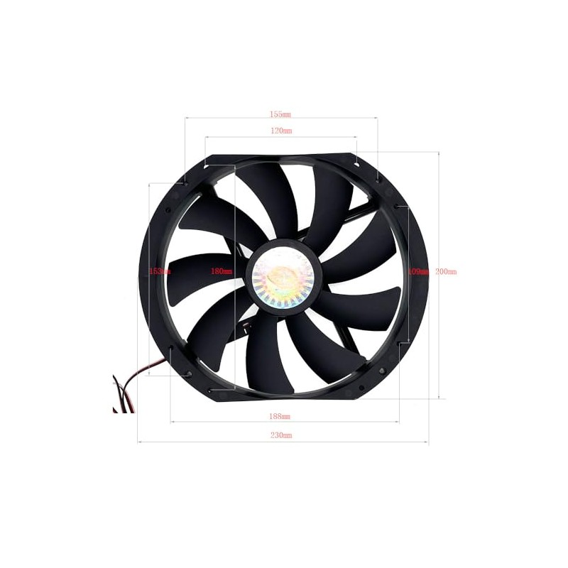 Large Size Air Flow Computer Case Fan,230mm 23cm 12V Mute