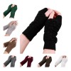 Patry Guantes Sin Dedos Invierno Frío Elige Color Navidad Lana