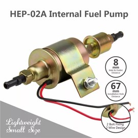 2025 Upgrade Universal 12V Electric Fuel Pump E8012S 5-9 PSI for 1973 Buick Apollo Base Sedan 2-Door 5.7L 5733CC 350Cu. In. V8 GAS Naturally Aspirated