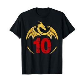10th Birthday Gift Dragon Shirt T-Shirt