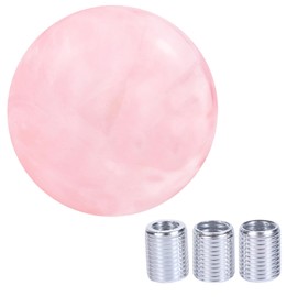 Arenbel Polished Weighted Ball Car Gear Shift Stick Lever Shifter Handle Knob Fit Most Manual Automatic Vehicles, Pink