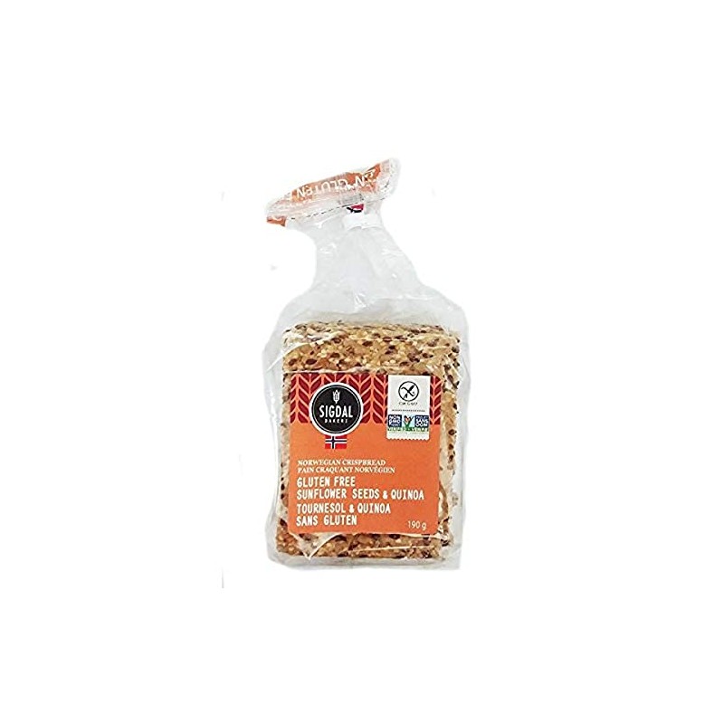 Sigdal Bakeri Sunflower Seeds & Quinoa (GF), 190 Grams