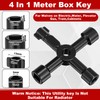 5 Pcs Angle Stop Wrench Kit Plumbing Tool, Compression Sleeve