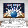 InMemory Bowling Happy Birthday Backdrop Let's Strike Up Bowling Sport
