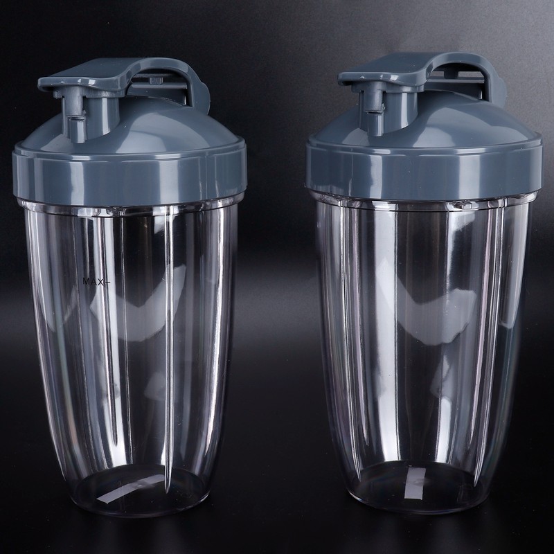24OZ Transparent Blender Cup Container Lid Set Replacement Fit for