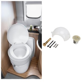 Luocute 385318162 RV Toilet Flush Ball Shaft Kit, Flush Ball and Shaft Kit for Marine Flush Toilets, Pedal Flush Toilets, Boat Motorhome, Flush Ball and