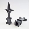 Retrospec Creations 10 Each for 1/2” Black Plastic Finial Tops