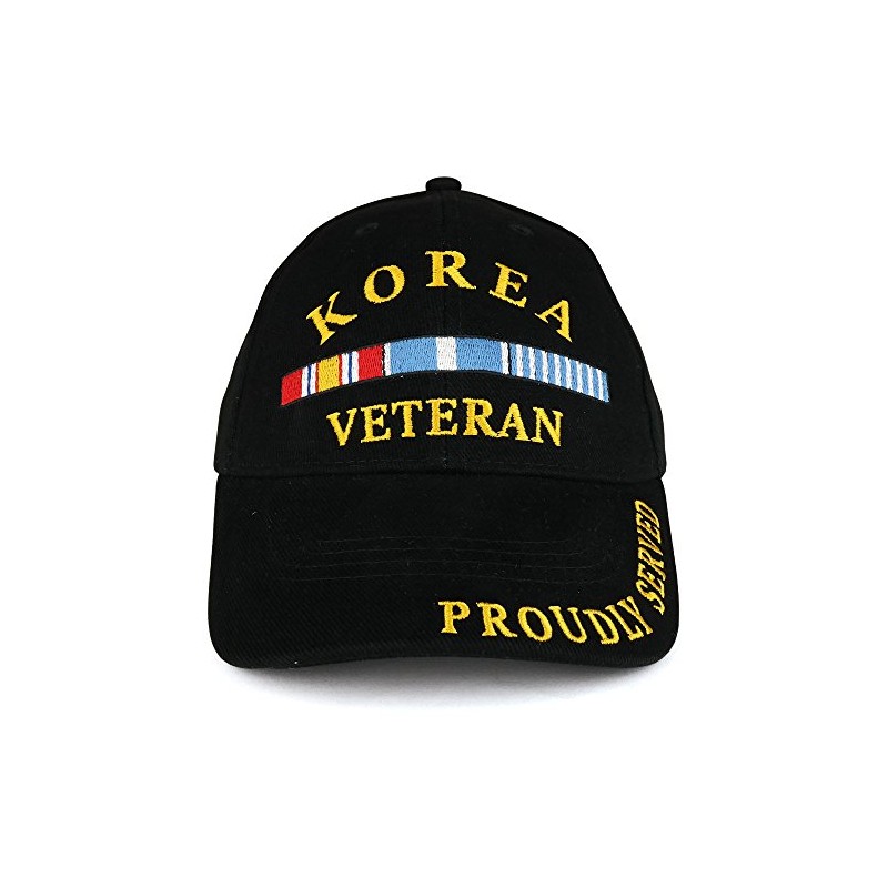 Armycrew Korea War Veteran Ribbon Embroidered Structured Military Baseball Cap