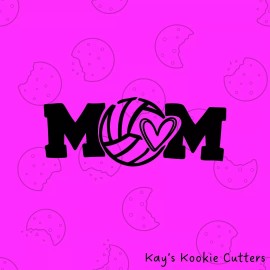 Mom with Sports Ball 3D Printed Cookie Cutter - Large - 4 inch