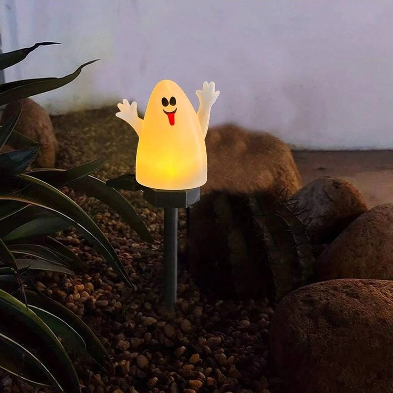 Solar Halloween Stake Light for Yard Decoration – Spooky Pumpkin,