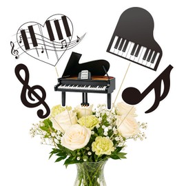 26PCS Piano Music Party Centerpiece Sticks Musical Note Table Toppers Recital