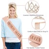 Birthday Decorations for Women, 33pcs Birthday Queen Crown and Sash,