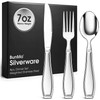 BUNMO Weighted Utensils for Hand Tremors - Elderly, Weak Hand