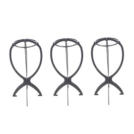 TOVINANNA 6pcs Folding Wig Stand Holder for Wigs and Hats Portable Support for Home Salon Display Air Drying Tool Random Colors