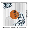 MIRRORANG Boho Abstract Shower Curtain with 12 Hooks,Fabric Mould Proof