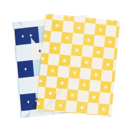 Kokonote Akalia Envelope Folder Set | A4 File Folder | 12 x 9.6 inches - 30.4 x 24.4 cm | Document Organizer | School Folder | Document Folder | Cute Stationery