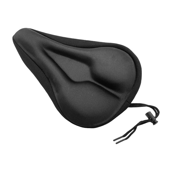 Black Gel Bike Seat Cushion, Extra Comfort Bike Seat Cover,