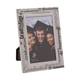 Black & Silver Text Graduation Photo Frame 5.5" x 7.5" FA15646