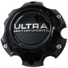 Ultra Motorsports 6 Lug Gloss Black Wheel Center Cap (Qty