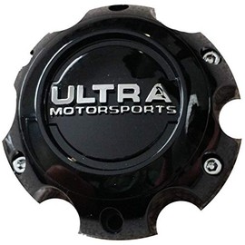 Ultra Motorsports 6 Lug Gloss Black Wheel Center Cap (Qty 1) Pn: 89-9765BK