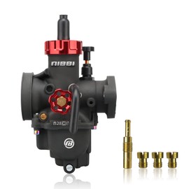 NIBBI Carburetor PE28mm, Fits 200cc-250cc Flange Motorcycle Engines, With Main Pilot jet, fits YAMAHA HONDA Apollo CG GY6 ATV Pit Dirt bike Taotao SUZUKI