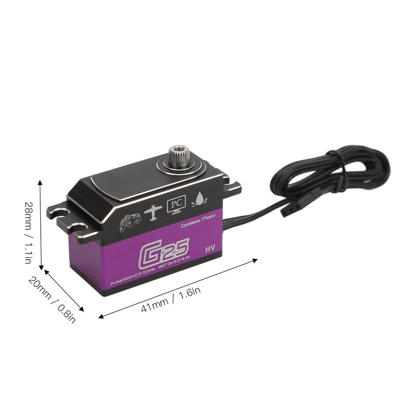 Metal Gear Servo Fully Waterproof Servo System High Speed Response