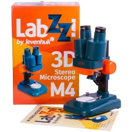 Levenhuk LabZZ M4 Kids Stereo Microscope for Coins, Stones, Insects, Plants and Other Objects