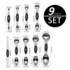 9-Piece Double-Ended Measuring Spoons with Scale, Measuring Spoon Set, Spoon
