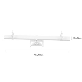 Alipis Mini Seesaw Wooden Seesaw, Dollhouse Playground Equipment Desktop Accessories Decoration Small Pet Seesaw Ornaments Micro Landscape Decoration White