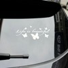 AMIORO 5 Pack Life is Beautiful Stickers Funny Car Decal