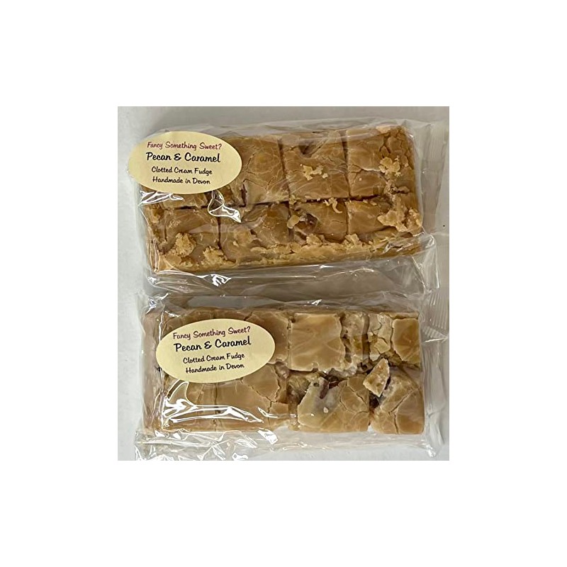 Clotted cream Fudge (Pecan and Caramel, 2 Blocks (300g))