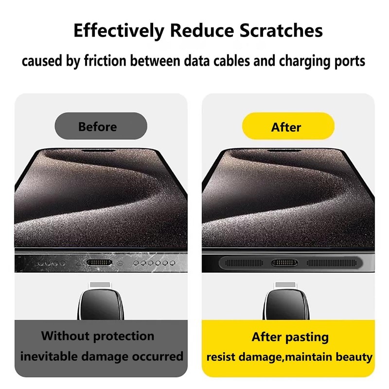 Kinretixia USB-C Dust Plug, 4 Pack USB-C Port Cover, Type-C