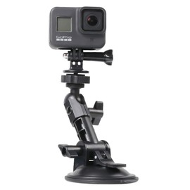 SUREWO Multi Angle Suction Mount Compatible with GoPro Hero 12/11/10/9/8/7 Black/Silver/White, Hero 6/5/4 Black, Apeman, Campark, Crosstour, Akaso and Most Action Cameras