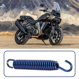 4 Pieces 75mm Motorcycle Exhaust Springs Stainless Steel for Motorcycles and ATVs Blue