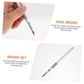 WOONEKY Nail Art Liner Brush Professional Manicure Pen for Diy Carving and Painting Compact Design for Easy Travel for Patterns and Floral Designs for Home and Salon Use