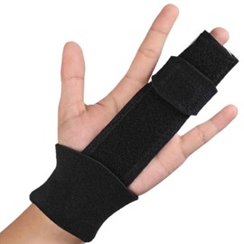 OQKAHIV 1 x trigger finger splint, adjustable finger orthosis, finger splint finger support, finger and metacarpal splints, adjustable, finger orthosis aluminium plate support for sprain, arthritis