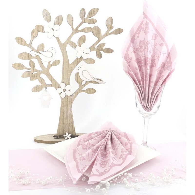 50 Napkins Champagne 40 x 40 cm Fabric-Like Airlaid FIORI,