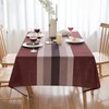 Tablecloth Red 100 x 100 cm Linen Tablecloth Weatherproof Garden