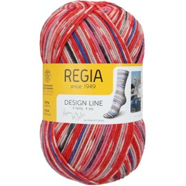 Sock Yarn REGIA 4ply Design Line A&C Lofoten Color (3885 - Henningsvaer), (9801270-03885)